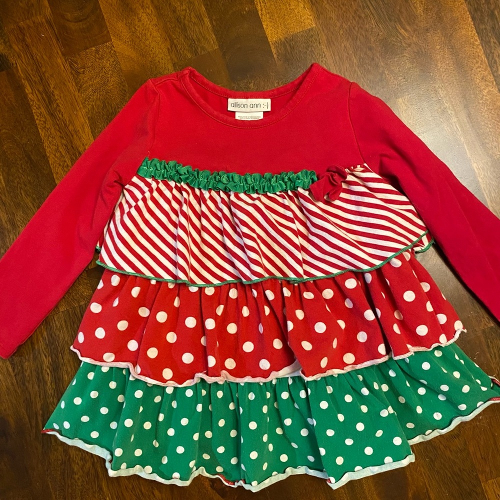 Colorful Striped and Polka Dot Dress